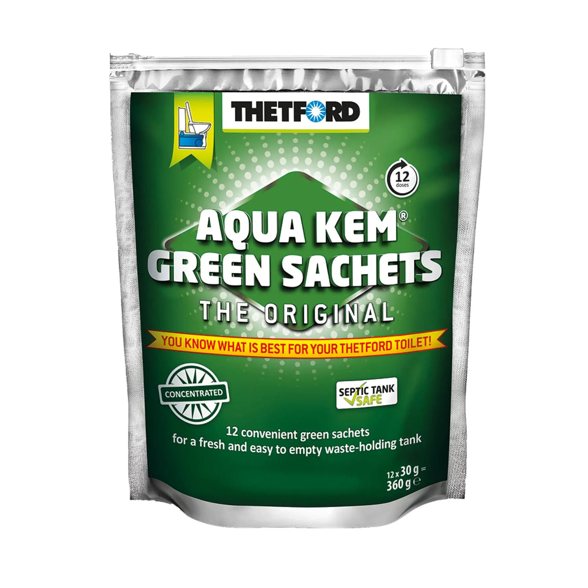 Thetford AQUA KEM GREEN SACHETS  12PK Coast to Coast