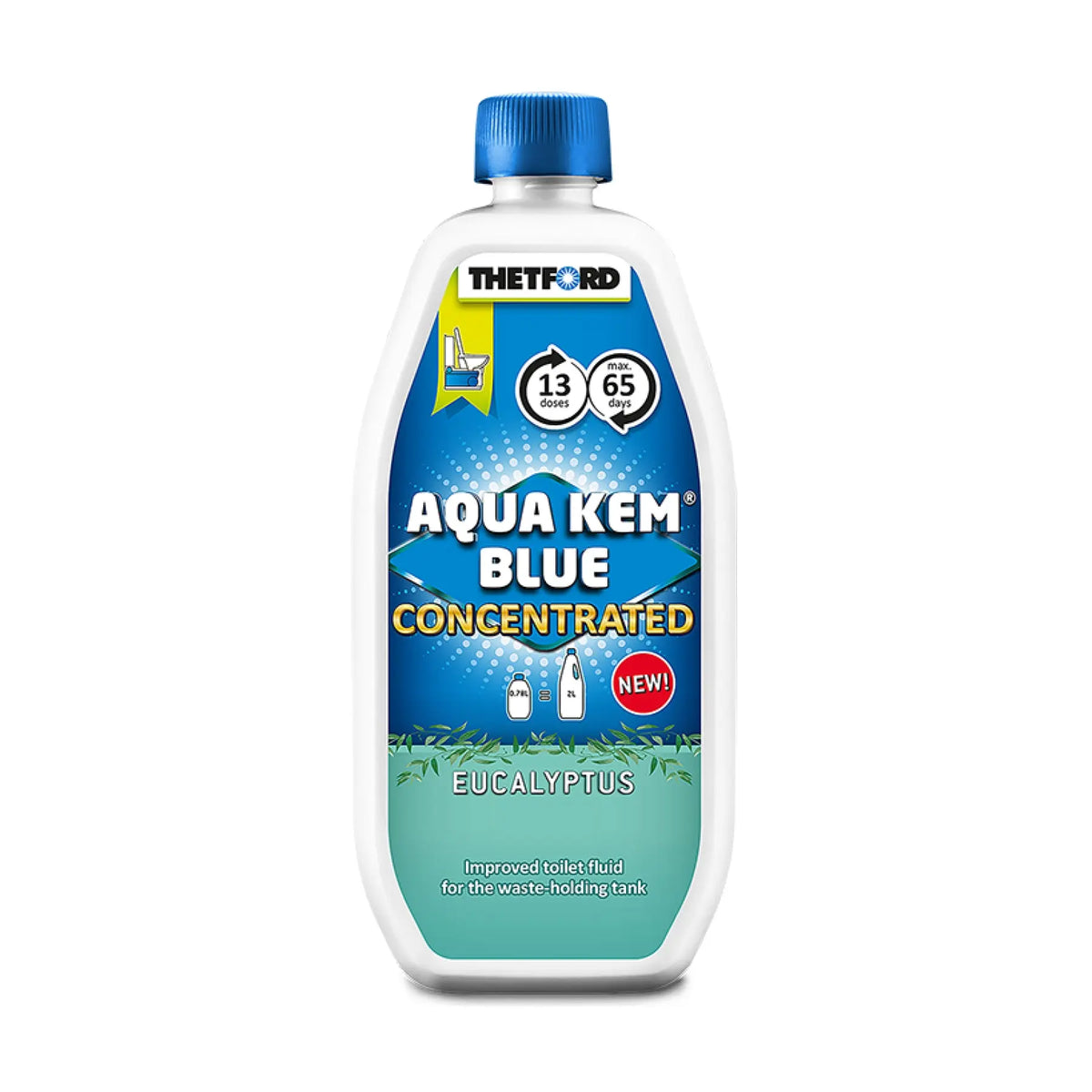 Thetford Aqua Kem Blue EUCALYPTUS Concentrated 780ml Bottle of Toilet Chemical Coast to Coast