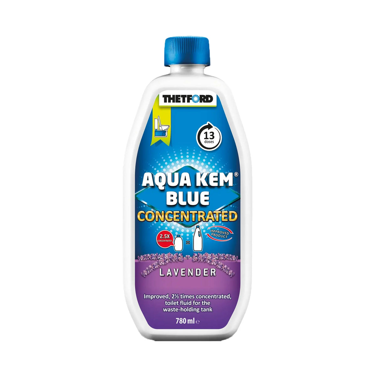 Thetford Aqua Kem Lavender Concentrated 780ml Bottle of Toilet Chemical Coast to Coast