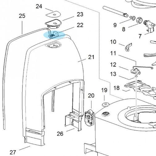 Thetford Toilet PCB for SC220 cassette Toilet Thetford