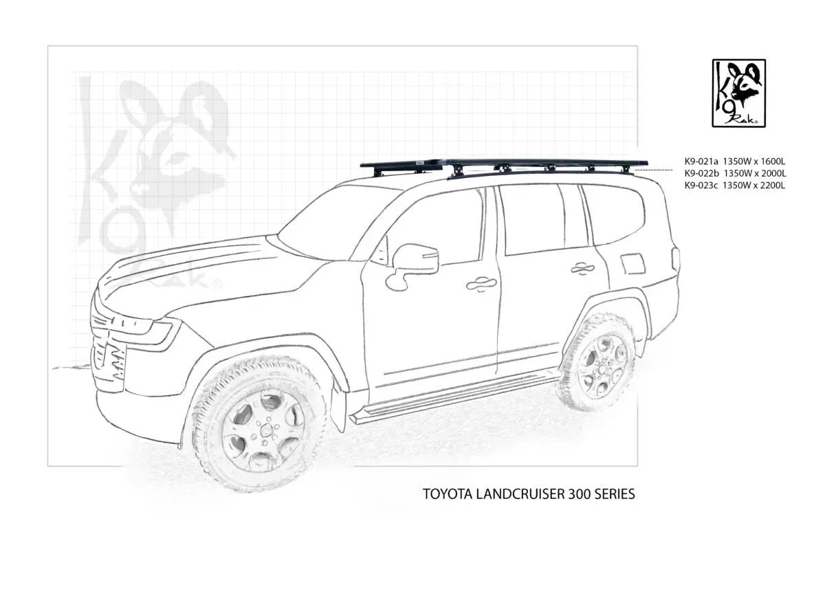 Toyota 300 Series K9 Roof Racks advanced expedition roof racks  Due Jan 2023 Eezi-Awn