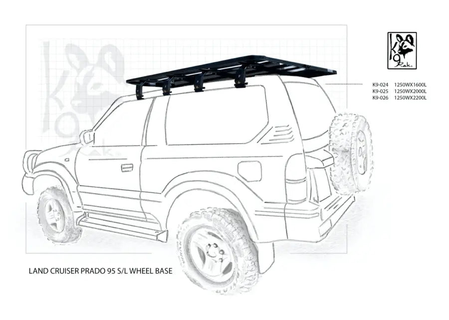 Toyota Prado K9 Roof Racks advanced expedition roof racks Eezi-Awn