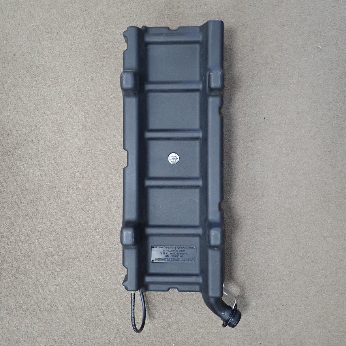 Under caravan mount Diesel Heater Tank Black 16 litre Everything Caravans