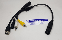 Adapter for connecting pre-installed Dometic camera cables or Dometic  cameras to CGS monitors - for Dometic products from 2010,by CARGUARD  Systems 
