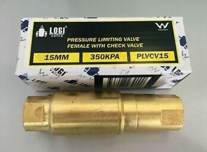 Water Pressure Limiting Valve for Caravan 350KPA. PLVCV15-350J. Reflex